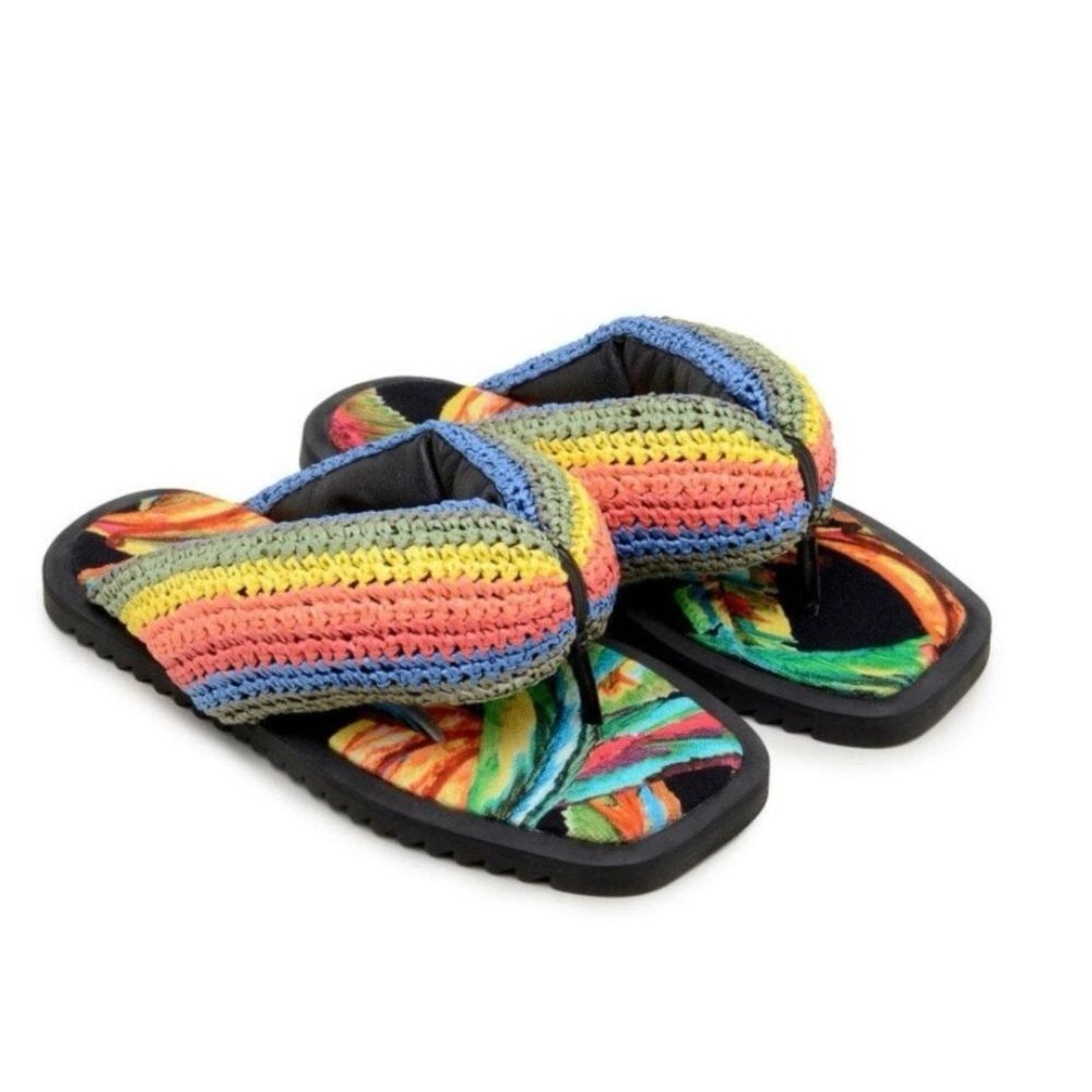 FARM Rio Multicolor Crochet Sandals